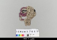 藏品(中國湖北皮影戲偶頭-淨)的圖片